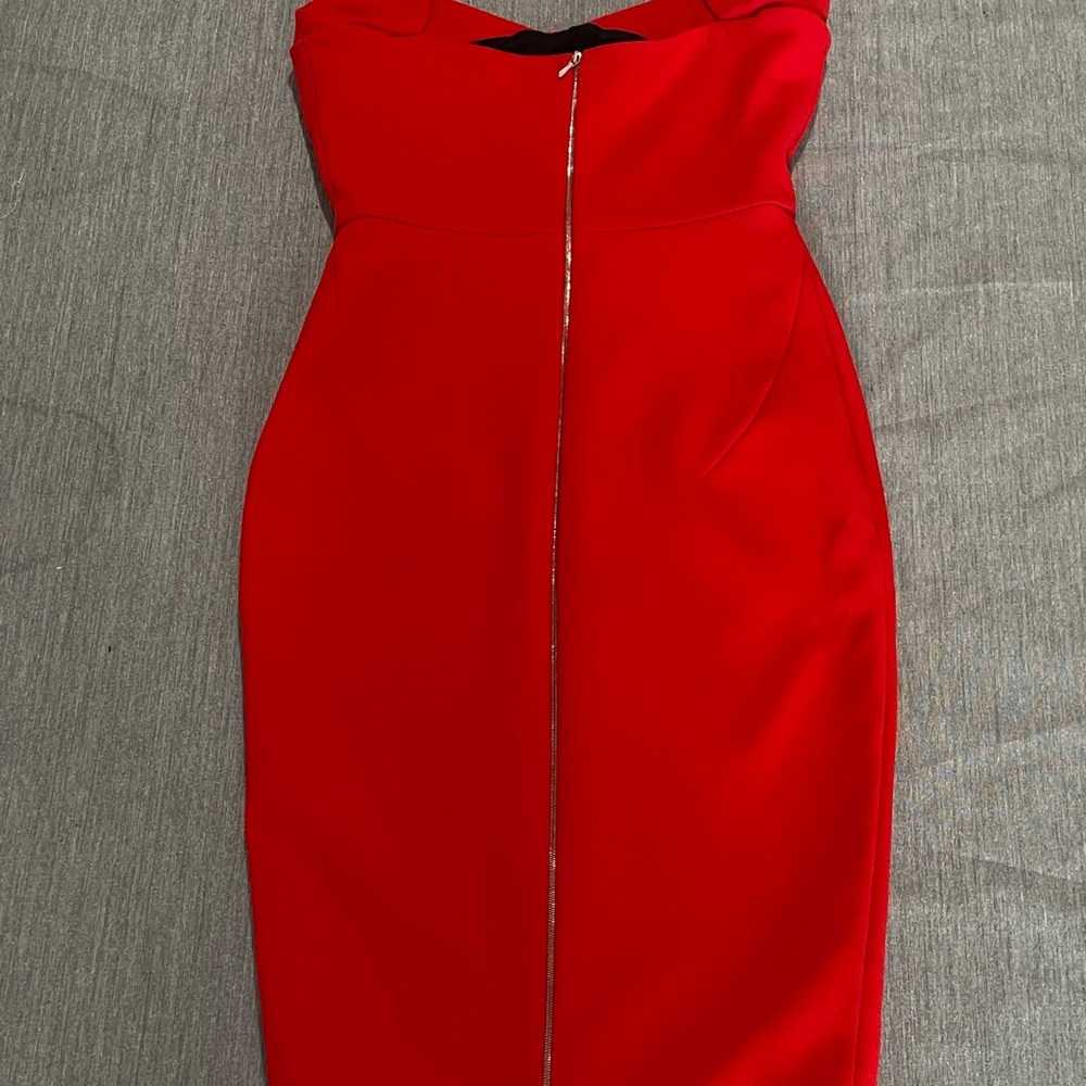 VICTORIA BECKHAM Matte Crepe Curve Cami Fitted Dress UK12 /US8 - Picture 7 of 10